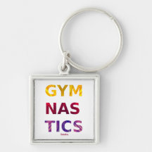 Färgrik gymnastik Keychain Nyckelringar