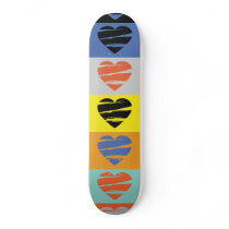 Färgrik hjärtaSkateboard
