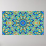 Färgrik kaleidoscopeaffisch