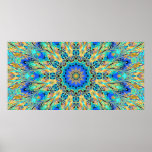 Färgrik kaleidoscopeaffisch