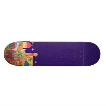 Färgrik konst för Jerusalem stad Skate Board Deck