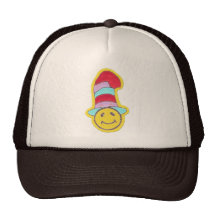 Färgrik lycklig Hippiesmiley face Baseball Hat