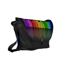 Färgrik musikutjämnare w/Reflection, kalla Techno Messenger Bag