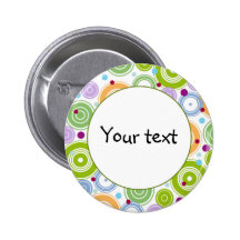 Färgrik retro design pins