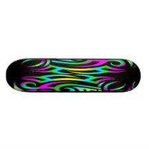 Färgrik Skateboard för tatuering 3D