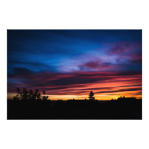 Färgrik solnedgång foto
