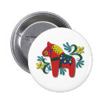 Färgrik svensk Dala häst Pins