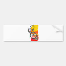 Färgrika cykeldesigner bildekaler