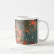 Färgrika havsstjärnor mugg