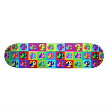 Färgrika jordklot skate board decks