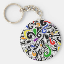 Färgrika Keychain Nyckel Ringar