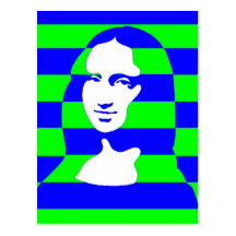 Färgrika Mona Vykort