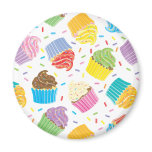 Färgrika muffiner magneter
