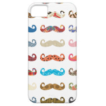 Färgrika mustascher iPhone 5 cases