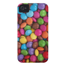 Färgrika sötsaker för rundachokladgodis Case-Mate iPhone 4 cases