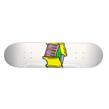 färgrikt grafiskt för bebislathund skate deck