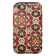 Färgrikt Medici tyg iPhone 3 Tough Case