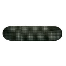 Farlig vitskalle på retro svart yta skate deck