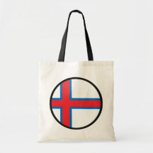 Faroe Island cirklar den kvalitets- flagga Tote Bag