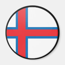 Faroe Island cirklar den kvalitets- flagga Magneter