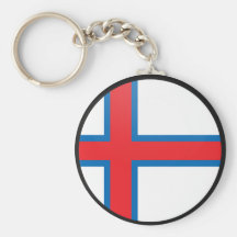 Faroe Island cirklar den kvalitets- flagga Nyckelringar
