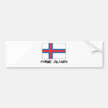 Faroe Island flagga Bildekaler