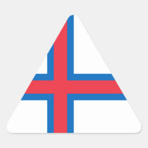 Faroe Island flagga. Danmark/danska/dansk Klistermärke