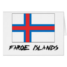 Faroe Island flagga Kort