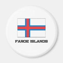 Faroe Island flagga Magneter För Kylskåp