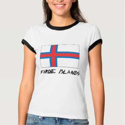 Faroe Island flagga från flagshirt