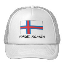 Faroe Island flagga Trucker Kepsar