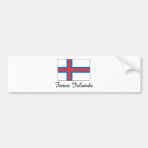 Faroe Island flaggadesign Bildekaler