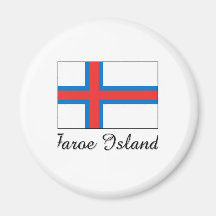 Faroe Island flaggadesign Magneter