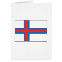 Faroe Island FLAGGAinternationell Hälsningskort