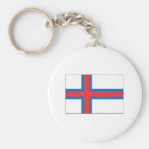 Faroe Island FLAGGAinternationell Nyckel Ring