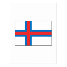 Faroe Island FLAGGAinternationell Vykort
