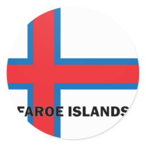Faroe Island kvalitets- Roundel sjunker Rund Klistermärke