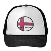 Faroe Island Roundel kvalitets- flagga Mesh Kepsar