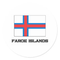 Faroe Island sjunker Klistermärke