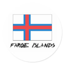 Faroe Island sjunker Klistermärken