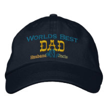 Fars dag broderad hatt
