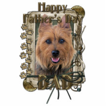 Fars dag - stentassar - australiensisk Terrier Photo Cut Out