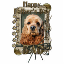 Fars dag - stentassar - cockerspanielSpaniel Photo Sculptures