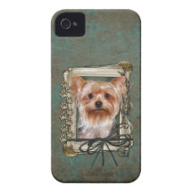 Fars dag - stentassar - Yorkshire Terrier Case-Mate iPhone 4 Cases