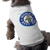 Fars dagmilitärpappa hund tee shirt