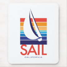 FartygfärgSquare_SAIL Kalifornien mousepad Mus Matta