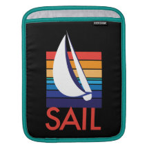 FartygfärgSquare_Sail_on svart Sleeve För iPads