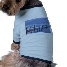 Fartygyachter uppställda i hamnen HDR Hund Tshirt