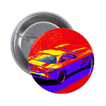 fast car pinback button