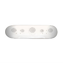 Fasta. Rusa. Symbol i grått på White. Skate Board Decks